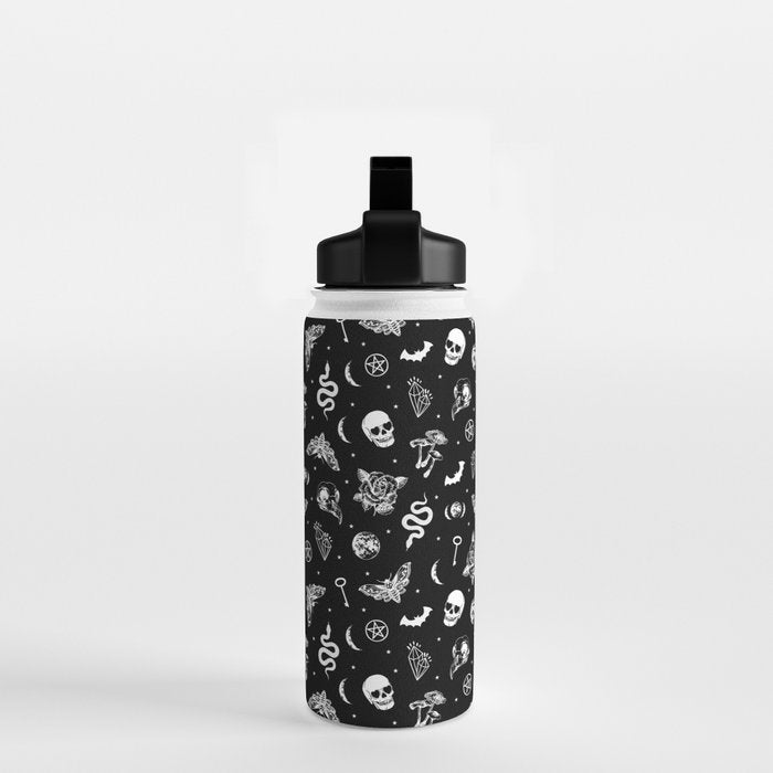 Witchcraft B&W Water Bottle Gallery Image 2