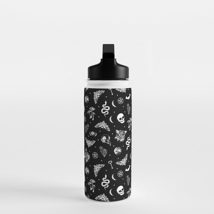 Witchcraft B&W Water Bottle Gallery Image 3