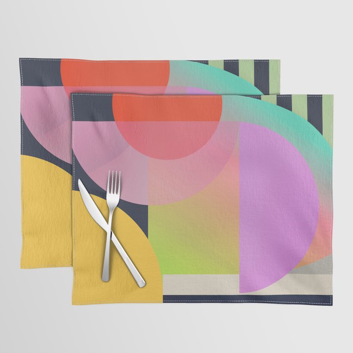 Abstract Geometric Shapes 212 Placemat Gallery Image 1