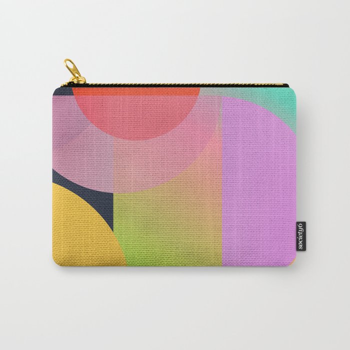 Abstract Geometric Shapes 212 Carry All Pouch Gallery Image 1
