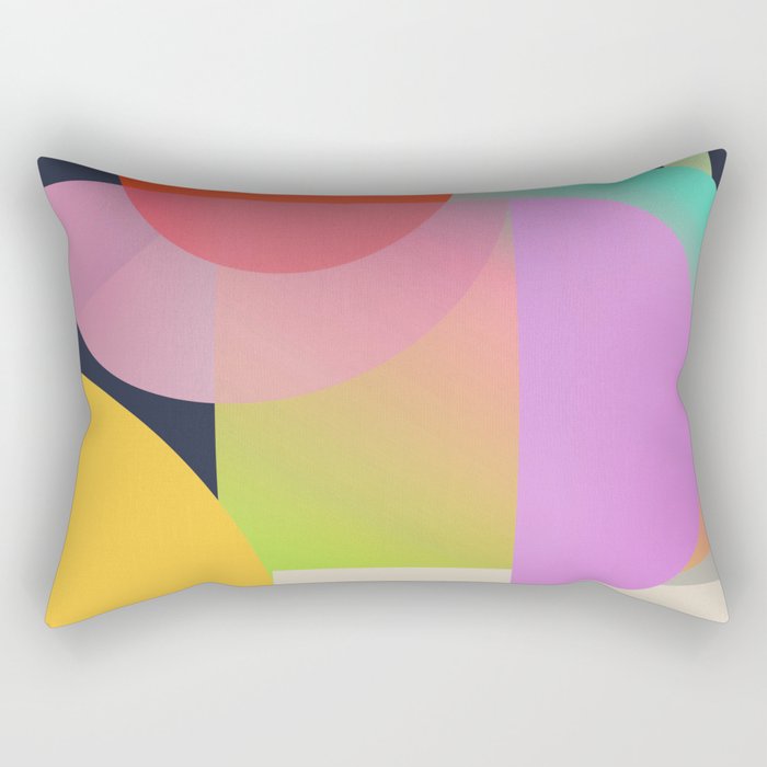 Abstract Geometric Shapes 212 Rectangular Pillow Gallery Image 1