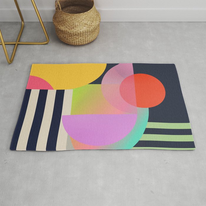 Abstract Geometric Shapes 212 Rug Gallery Image 1