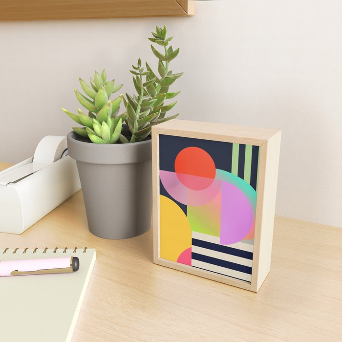 Abstract Geometric Shapes 212 Mini Art Print Gallery Image 2