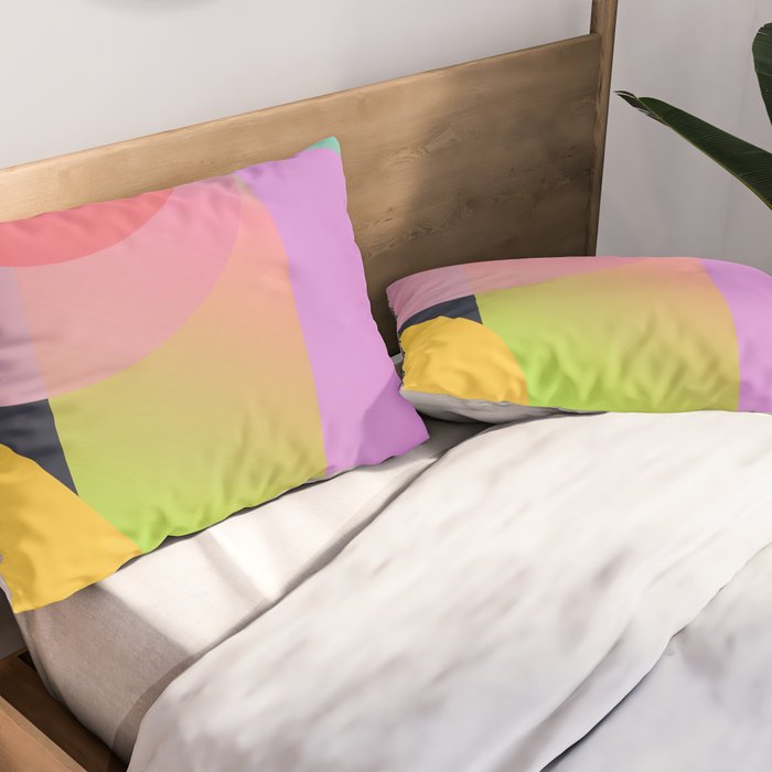Abstract Geometric Shapes 212 Pillow Sham Gallery Image 2