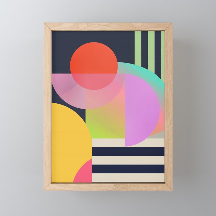 Abstract Geometric Shapes 212 Mini Art Print Gallery Image 1