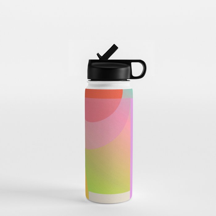 Abstract Geometric Shapes 212 Water Bottle Gallery Image 1
