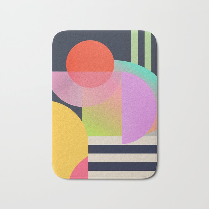 Abstract Geometric Shapes 212 Bath Mat Gallery Image 1