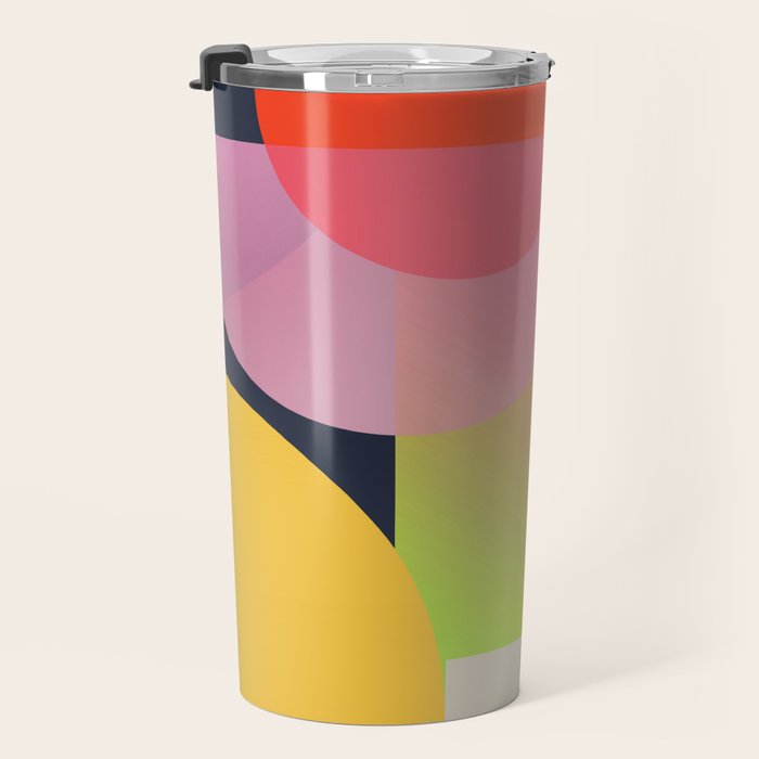 Abstract Geometric Shapes 212 Travel Mug Gallery Image 3