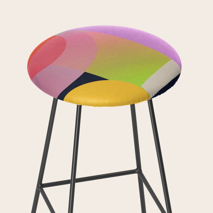 Abstract Geometric Shapes 212 Stool Gallery Image 2