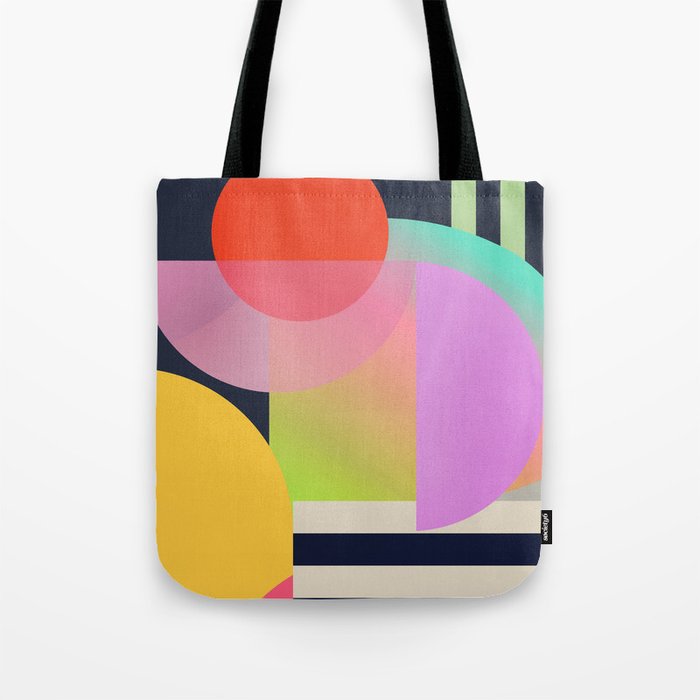 Abstract Geometric Shapes 212 Tote Bag Gallery Image 1