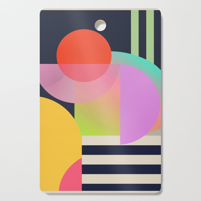 Abstract Geometric Shapes 212 Cutting Board Gallery Image 1