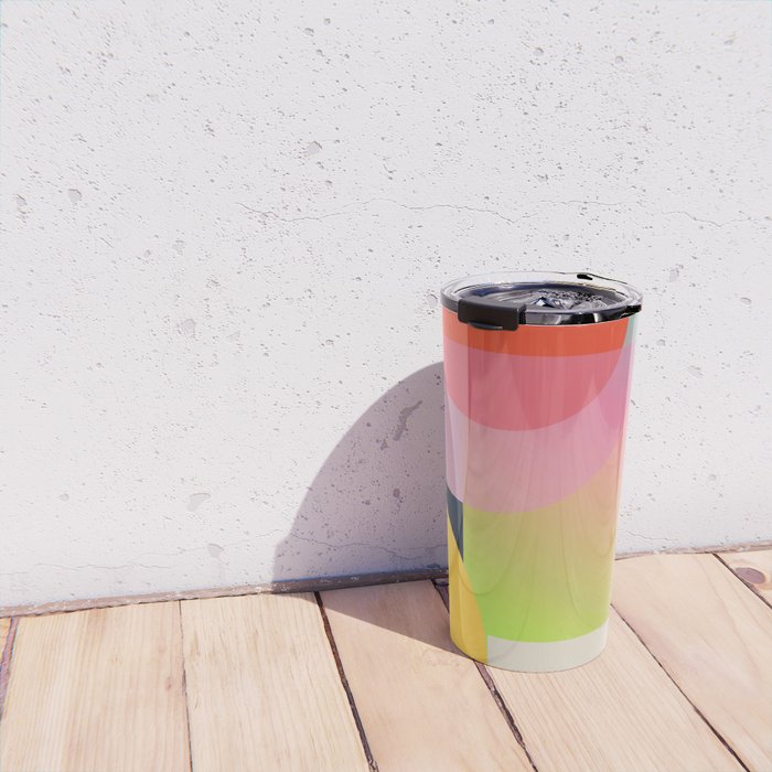Abstract Geometric Shapes 212 Travel Mug Gallery Image 4