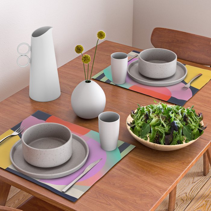 Abstract Geometric Shapes 212 Placemat Gallery Image 2