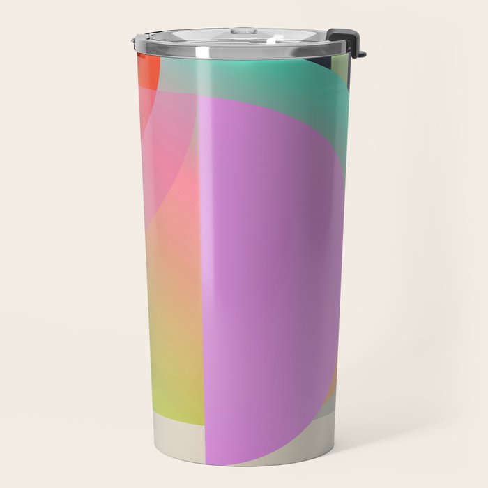 Abstract Geometric Shapes 212 Travel Mug Gallery Image 2