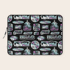 Retro holographic Y2K sticker pattern Laptop Sleeve Gallery Image 1