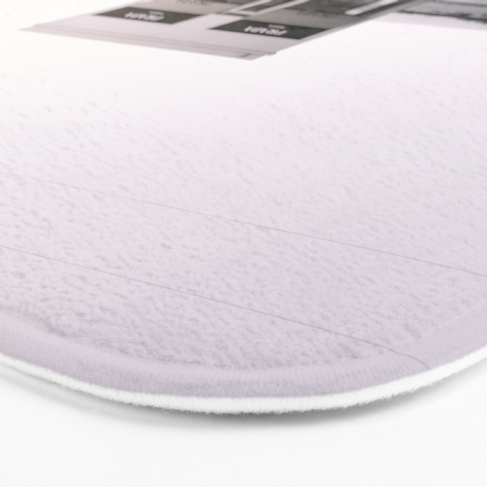 Marfa Icon - Black and White Version Bath Mat Gallery Image 3