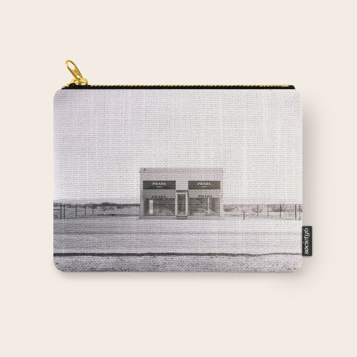 Marfa Icon - Black and White Version Carry All Pouch Gallery Image 1