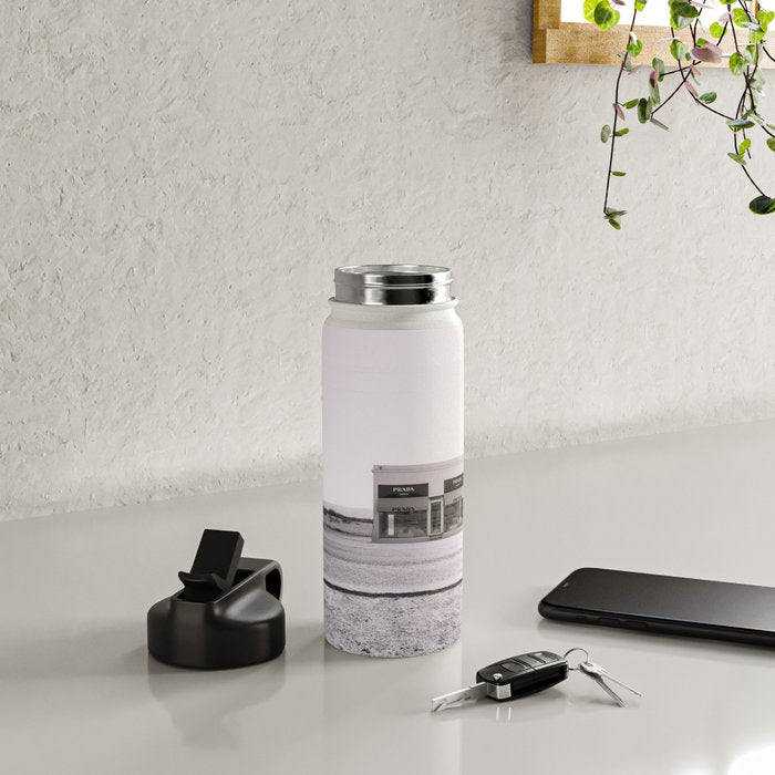 Marfa Icon - Black and White Version Water Bottle Gallery Image 4