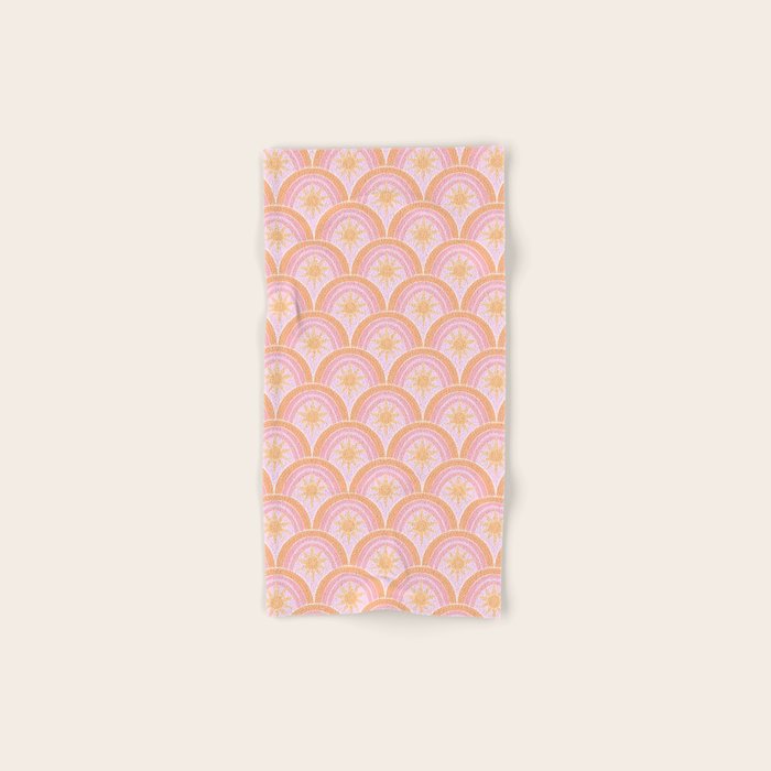 Bohemian Sunburst Mosaic Bath Towel Gallery Image 1