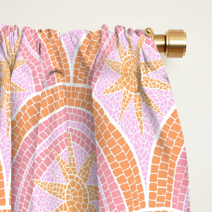 Bohemian Sunburst Mosaic Window Curtain Gallery Image 2
