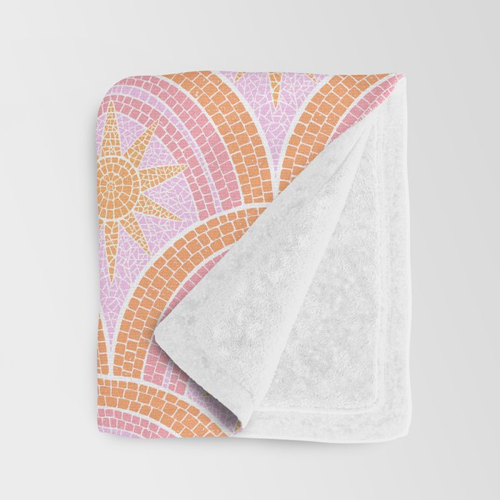 Bohemian Sunburst Mosaic Throw Blanket Gallery Image 3