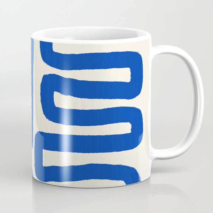 Blue line art 03 Coffee Mug Gallery Image 1