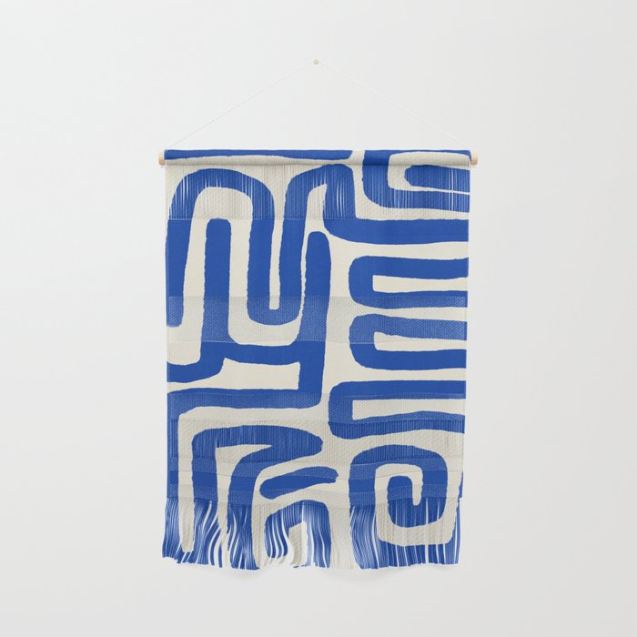 Blue line art 03 Wall Hanging Gallery Image 1