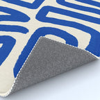 Blue line art 03 Rug Gallery Image 4