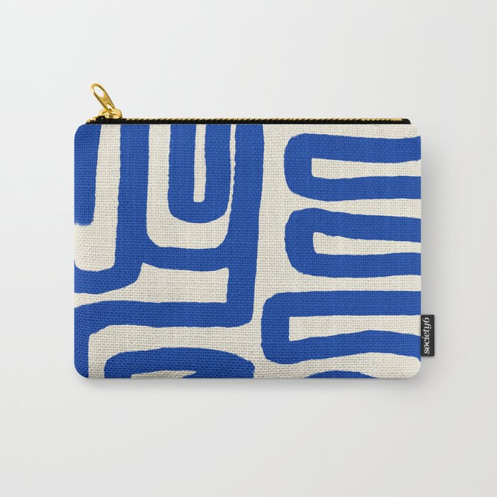 Blue line art 03 Carry All Pouch Gallery Image 1