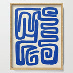 Blue line art 03 Serving Tray Gallery Image 1