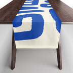 Blue line art 03 Table Runner Gallery Image 1