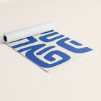 Blue line art 03 Yoga Mat Gallery Image 2