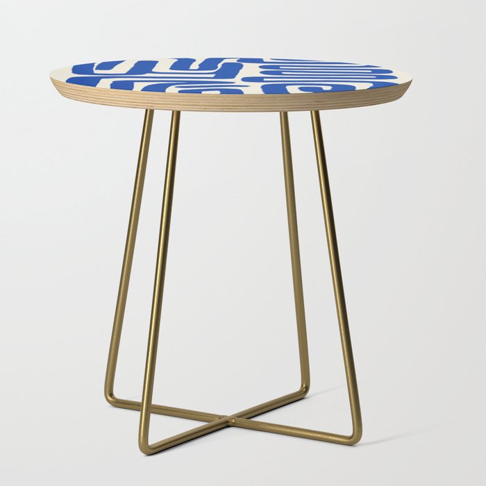 Blue line art 03 Side Table Gallery Image 1