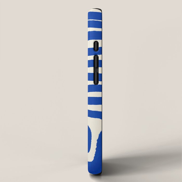 Blue line art 03 iPhone Case Gallery Image 2