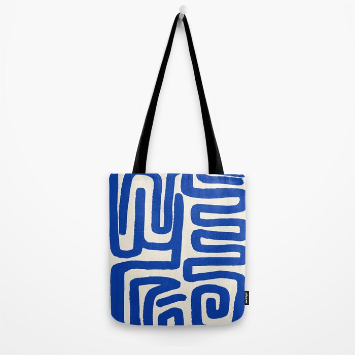 Blue line art 03 Tote Bag Gallery Image 2