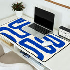 Blue line art 03 Desk Mat Gallery Image 2