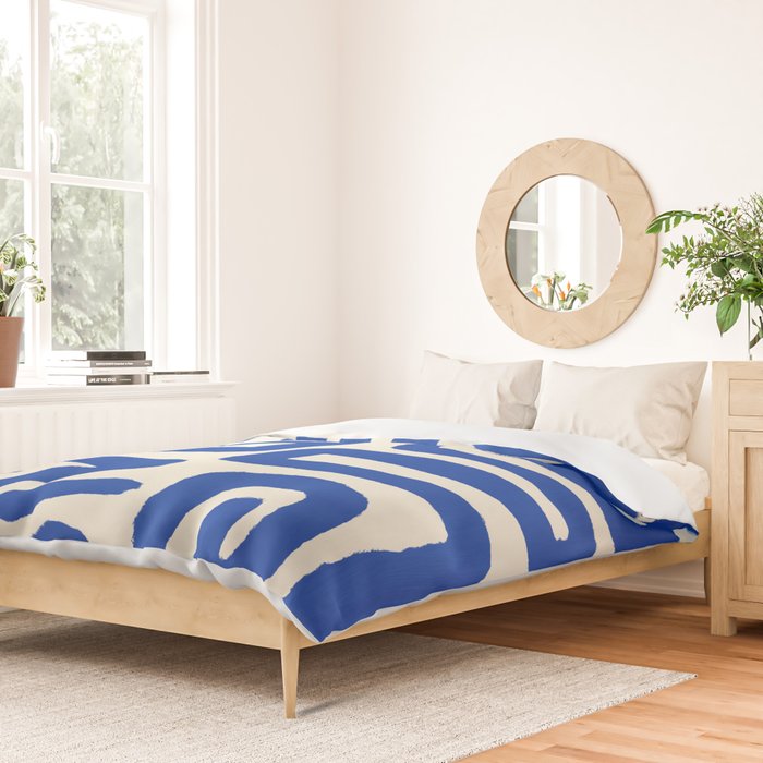 Blue line art 03 Duvet Cover Gallery Image 2