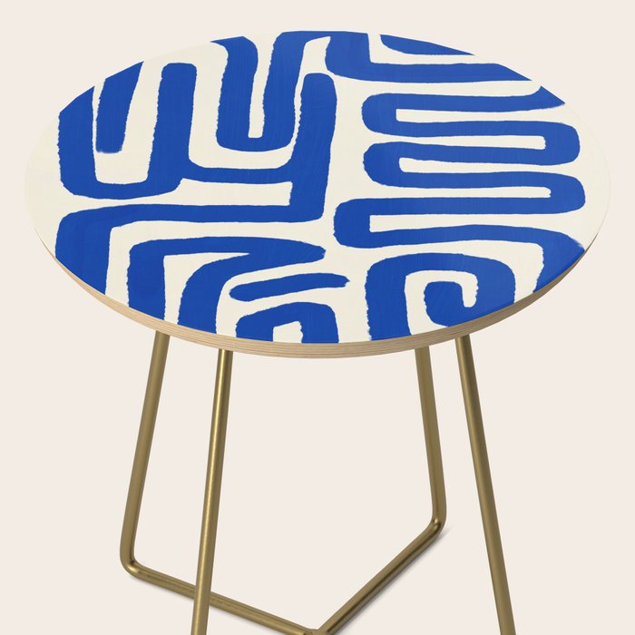 Blue line art 03 Side Table Gallery Image 2