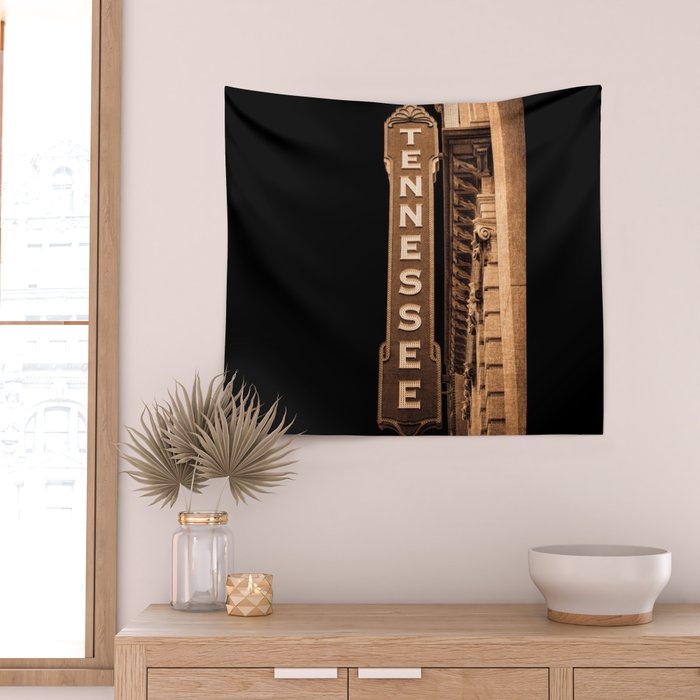 Tennessee Sign No. 2 Photography Wall Tapestry Gallery Image 2