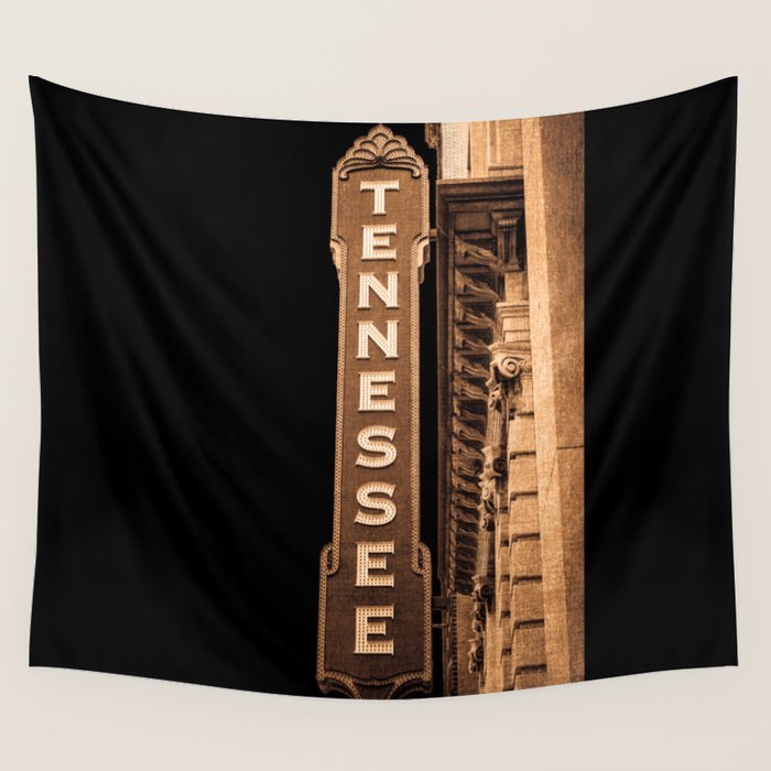 Tennessee Sign No. 2 Photography Wall Tapestry Gallery Image 4