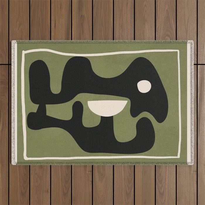Modern Abstract Art 21 Outdoor Rug Gallery Image 1