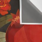 Pomegranate Botanical Art 2 Wall Tapestry Gallery Image 3