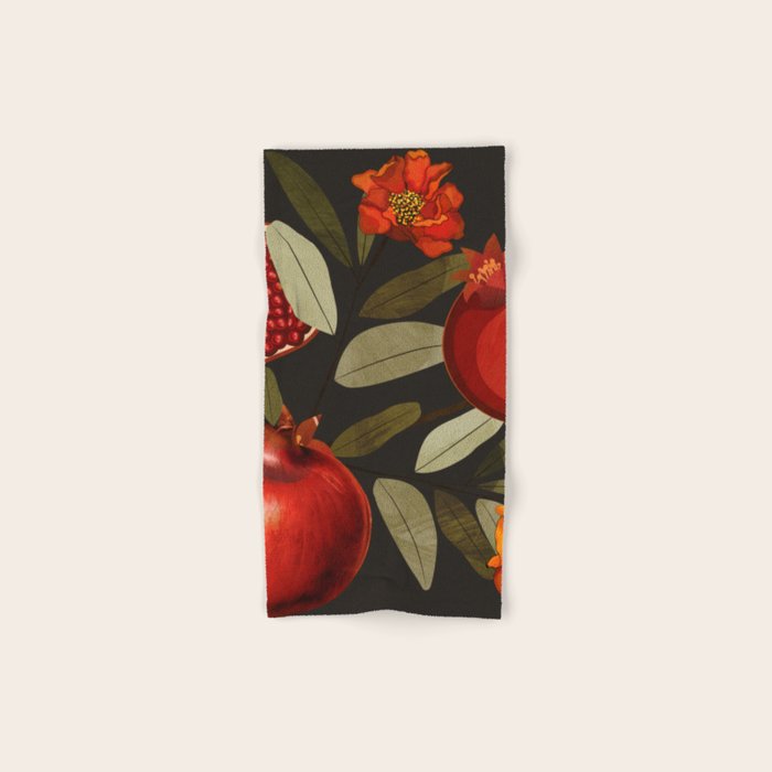 Pomegranate Botanical Art 2 Bath Towel Gallery Image 1
