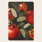 Pomegranate Botanical Art 2 Cutting Board Gallery Image 1