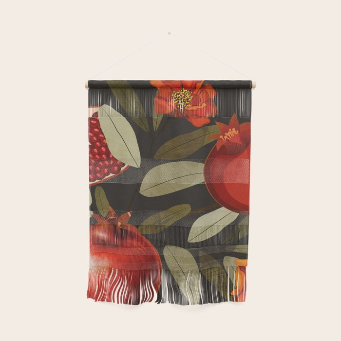 Pomegranate Botanical Art 2 Wall Hanging Gallery Image 1