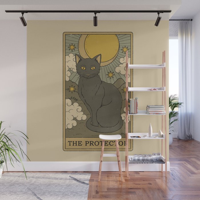 The Protector - Cat Tarot Wall Mural Gallery Image 1