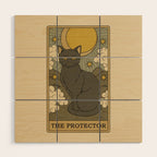 The Protector - Cat Tarot Wood Wall Art Gallery Image 1