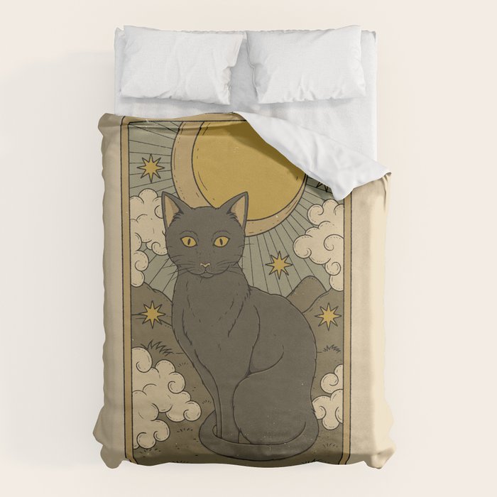 The Protector - Cat Tarot Duvet Cover Gallery Image 6