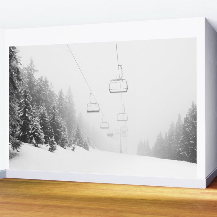 Ski Gondolas , Ski Lift Wall Mural Gallery Image 2