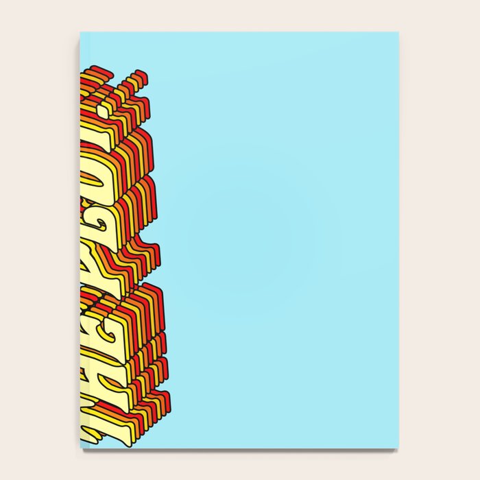 Do It For The Plot, Typography Quote American Slang Colorful Letters, Gen X 3D Writing Phrase Sayings Millennial  Notebook Gallery Image 4